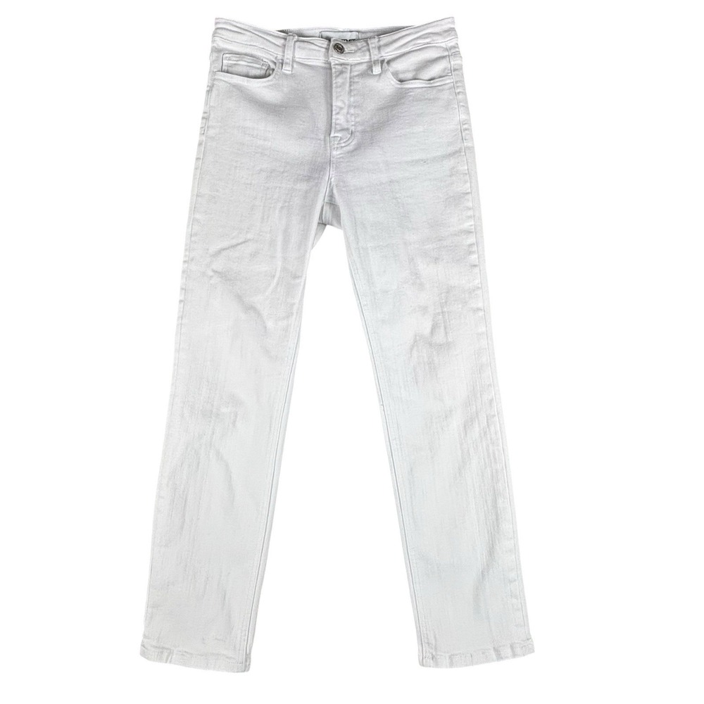 VERVET‎ White Skinny Jeans Women's 28 Stretch Denim Ankle Cropped